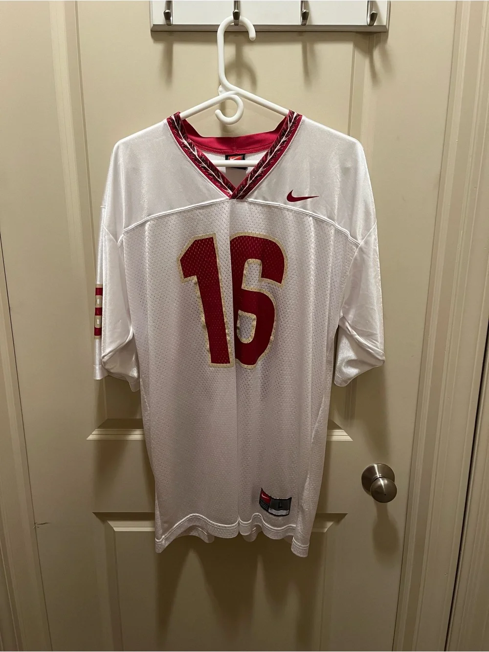 Nike White Florida State Jersey #16